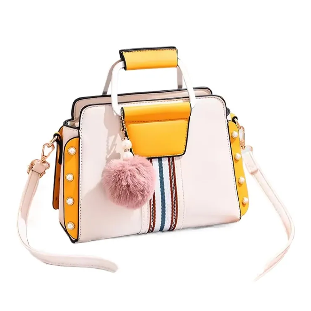 PU Leather Large Capacity Shoulder Bag for Women - Multicolor