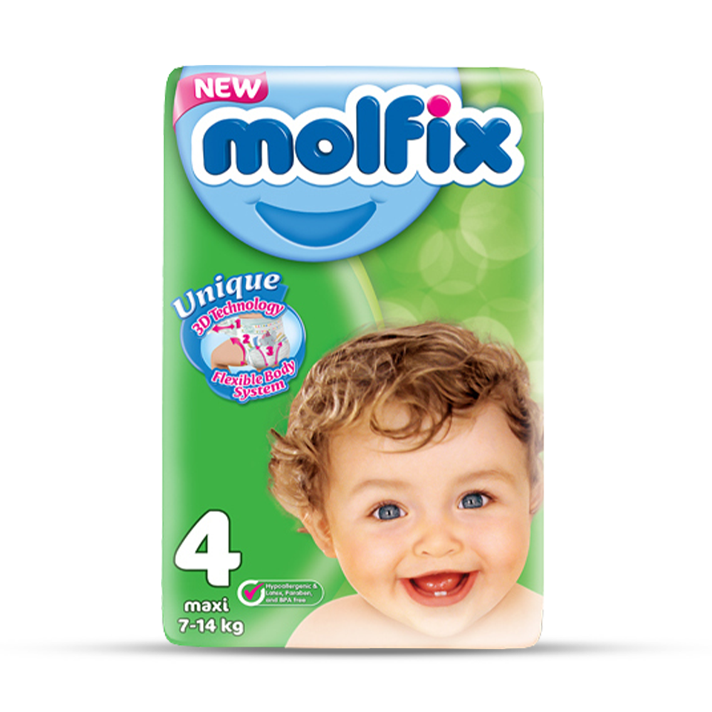 Molfix 4 Belt Diaper Giant Maxi 714 kg 80 Pcs