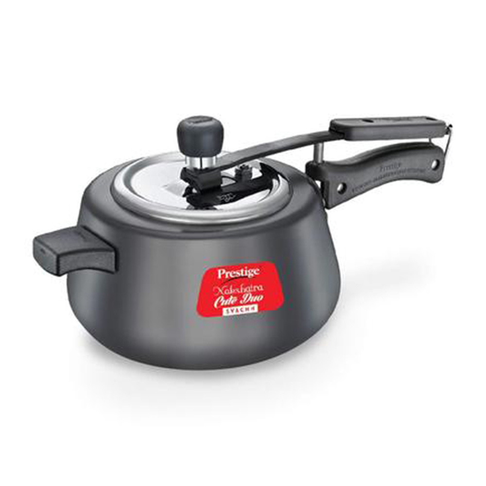 Prestige Nakshatra Cute Duo Svachh Pressure Cooker - 5 Liter - Black