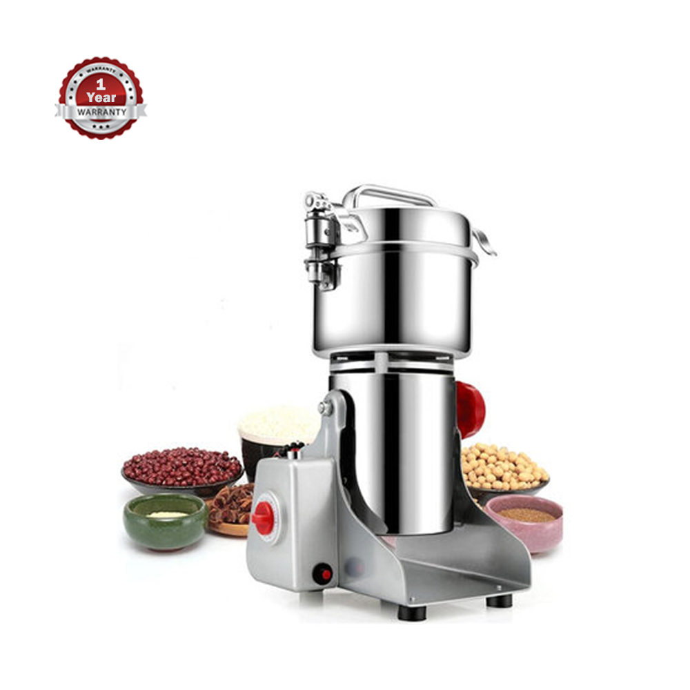 Electric Commercial & House Use Stainless Steel Spice Grinder - Silver