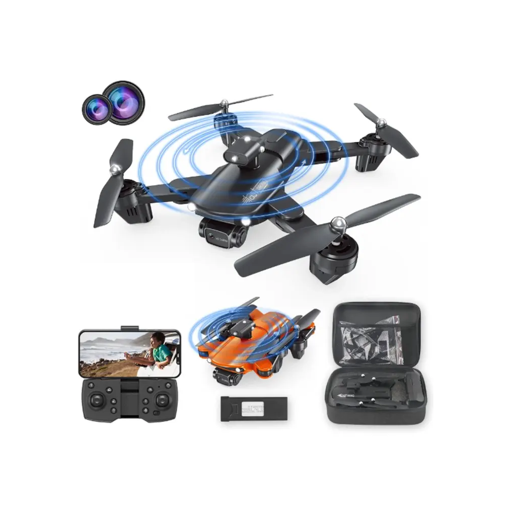 ZFR F184 RC 4K Professional Dual ESC Camera Obstacle Avoidance Foldable Drone - Black