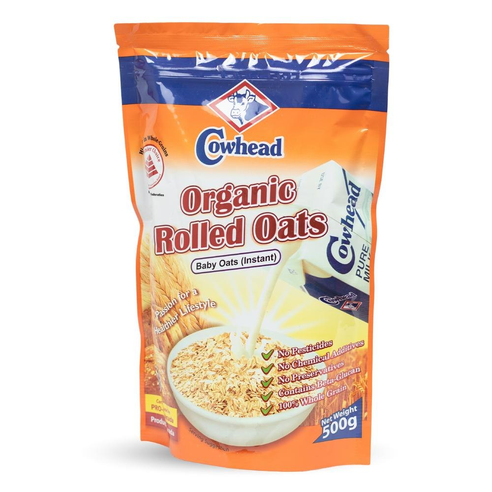 Cowhead Organic Instanst Rolled Baby Oats - 500gm