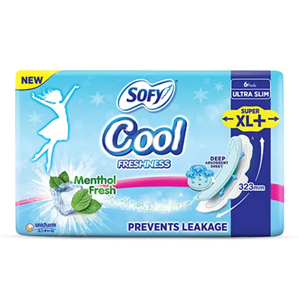 Sofy Cool Sanitary Napkin - Super XL - 6 Pcs - 8903622002396 