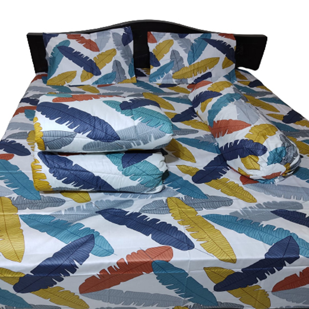 Twill Cotton King Size Comforter - Multicolor - CM-T15