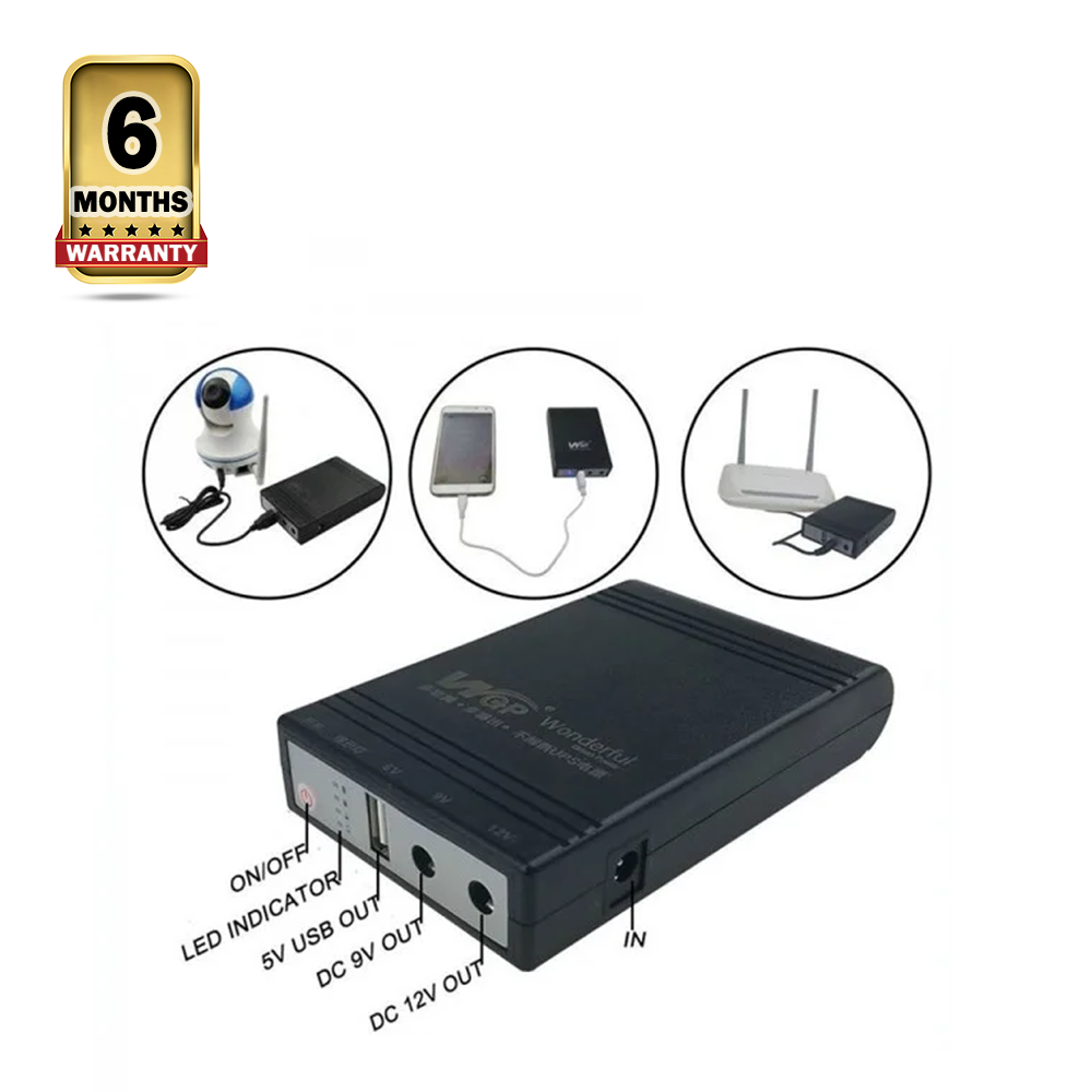 WGP Mini UPS For Router - Black