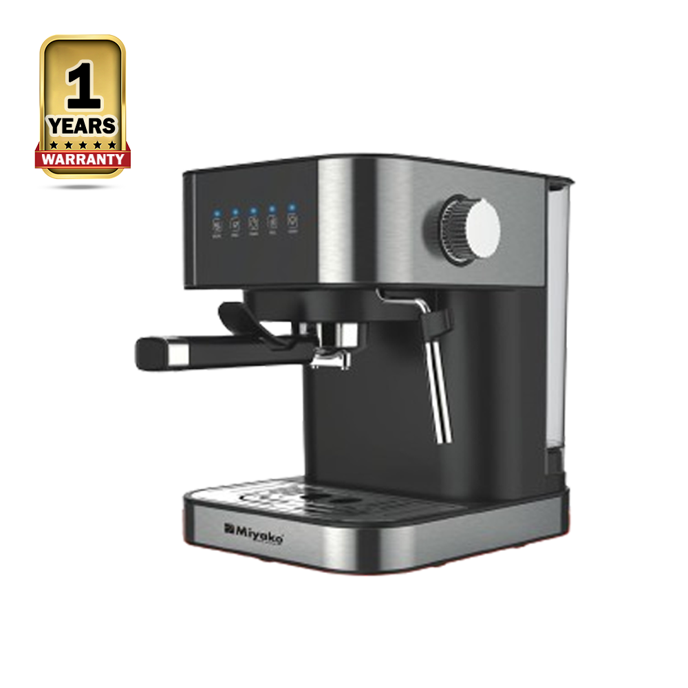 Miyako CM-2009A Electric Espresso Coffee Maker - Black and Silver