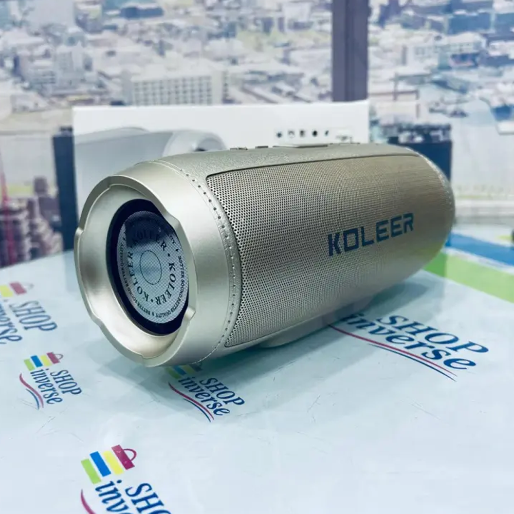 Koleer S1000 Wireless Bluetooth Portable Speaker - Silver