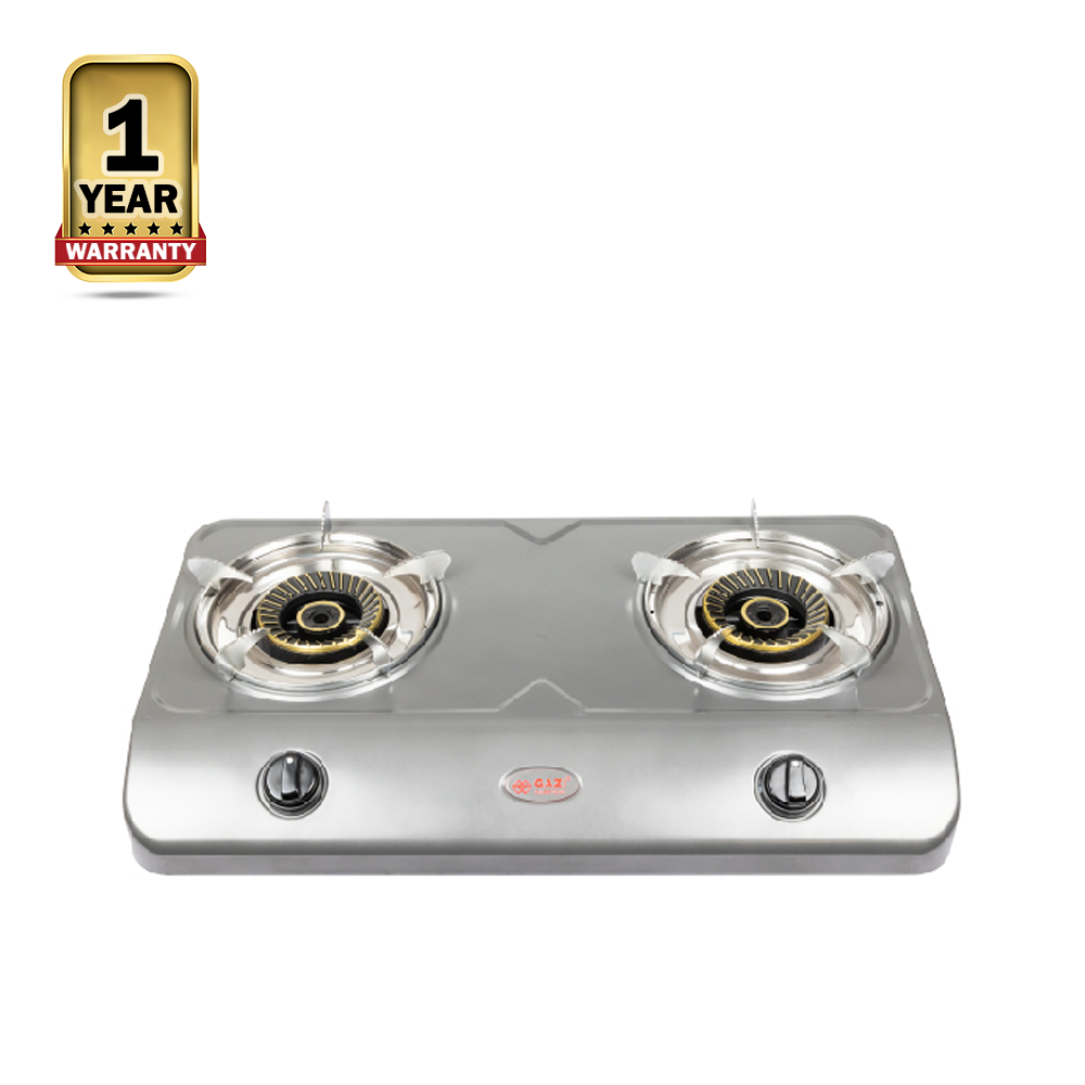 GAZI HTG-2090A  Stainless Steel NG OR LPG Gas Stove - Silver