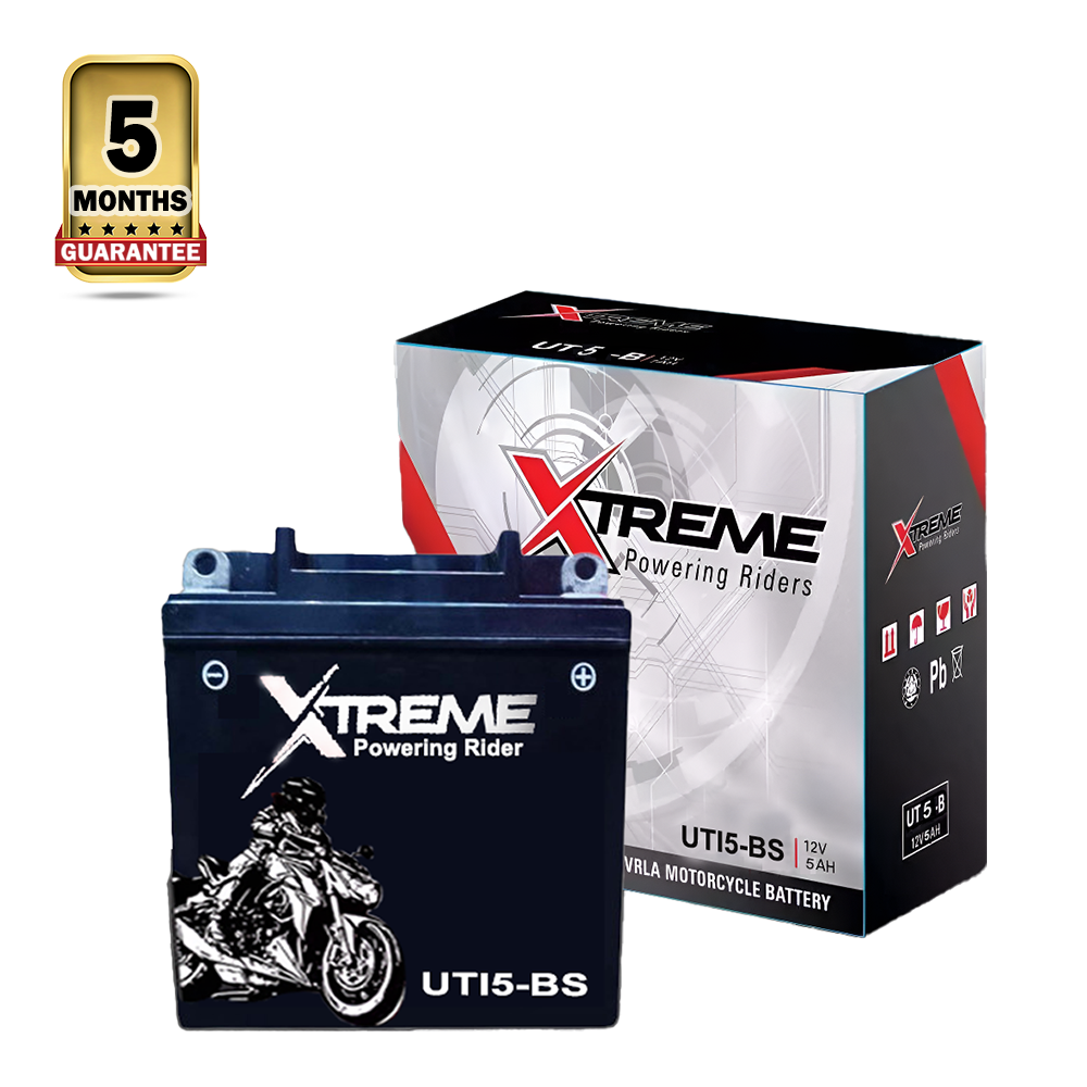 Xtreme 12 Volt Uti 5 BS Motorcycle Battery