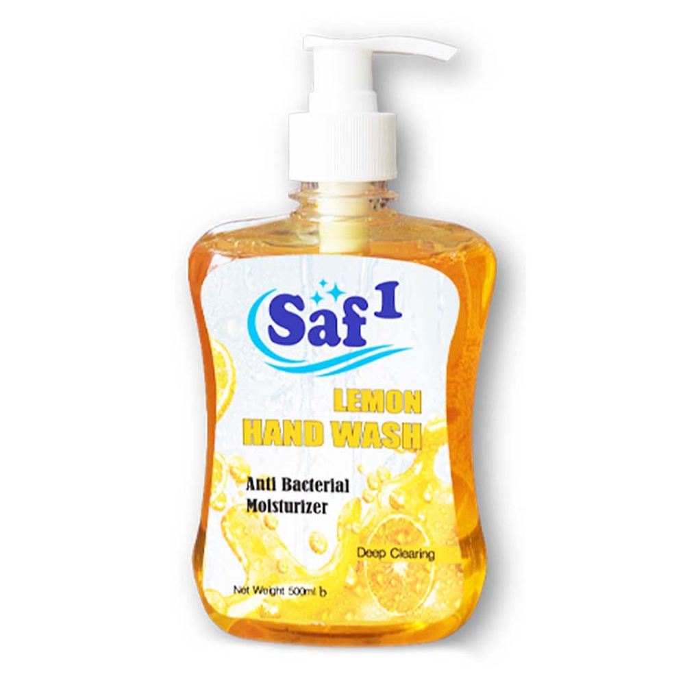 Saf1 Anti-Bacterial Lemon Hand Wash - 500ml