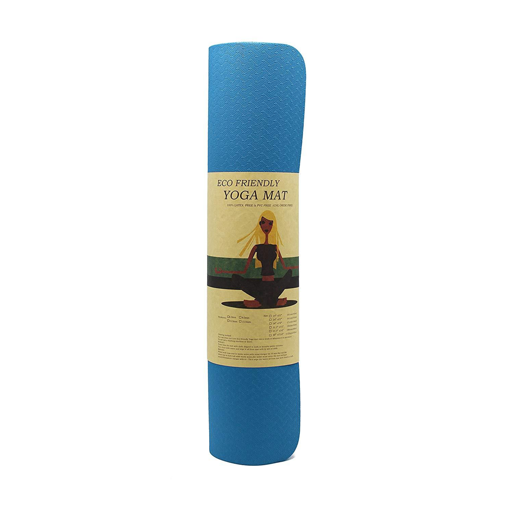 Eco Friendly Yoga Mat - 8mm - Blue