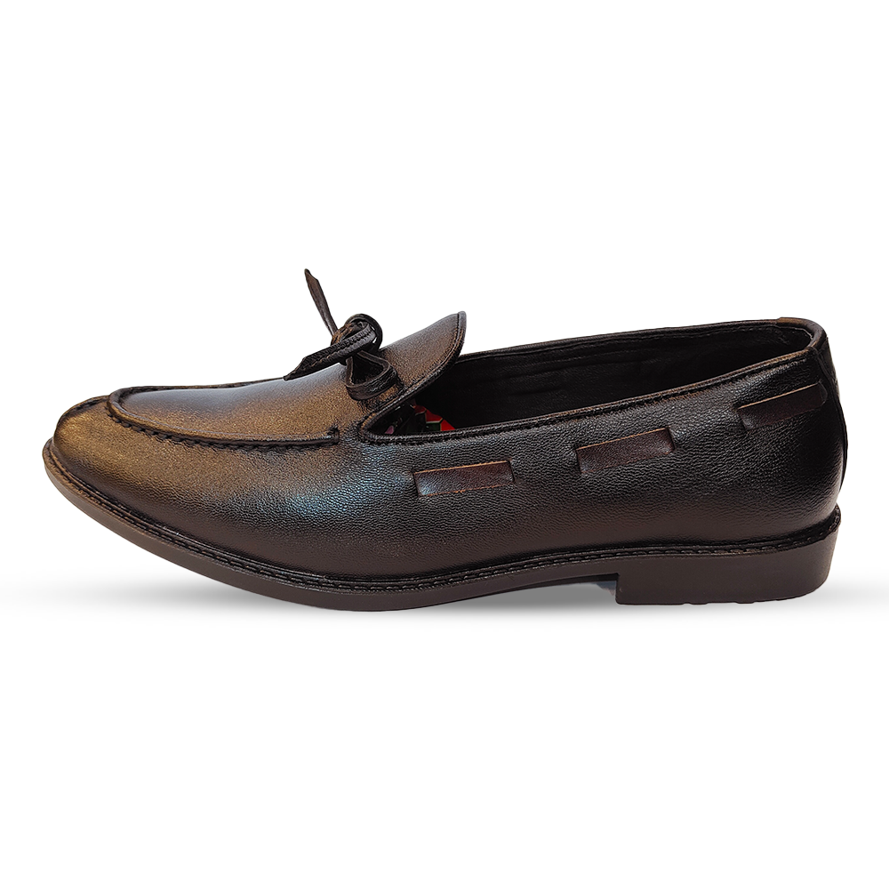 Reno Leather Tassel Shoe for Men - Black - RT1050