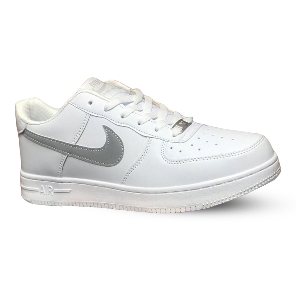 Nike AF1 PU Leather Reflective Sneaker - White
