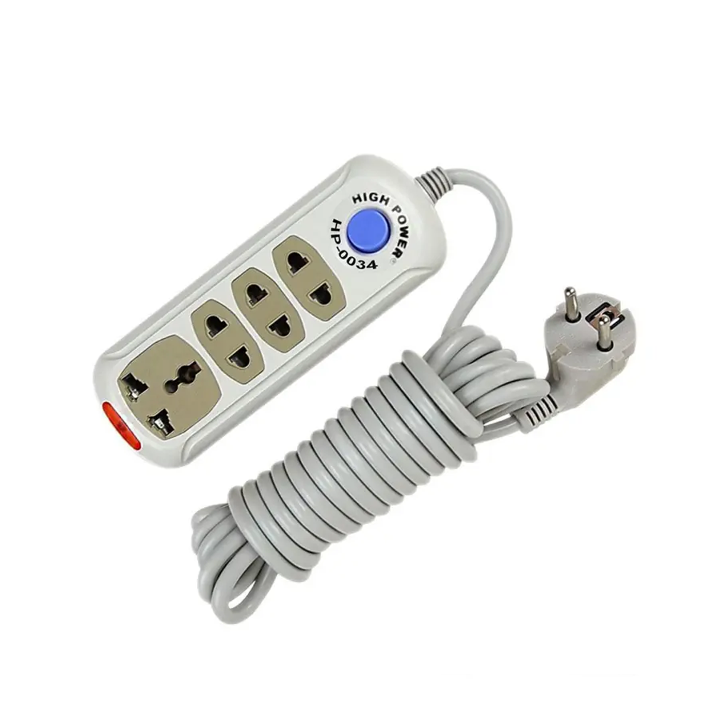 High Power HP-0034 4 Gang Socket Exclusive Multiplug - 5 Meter