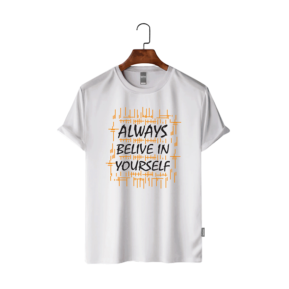 Maxan Cotton Half Sleeve T-Shirt For Men - Always Believe