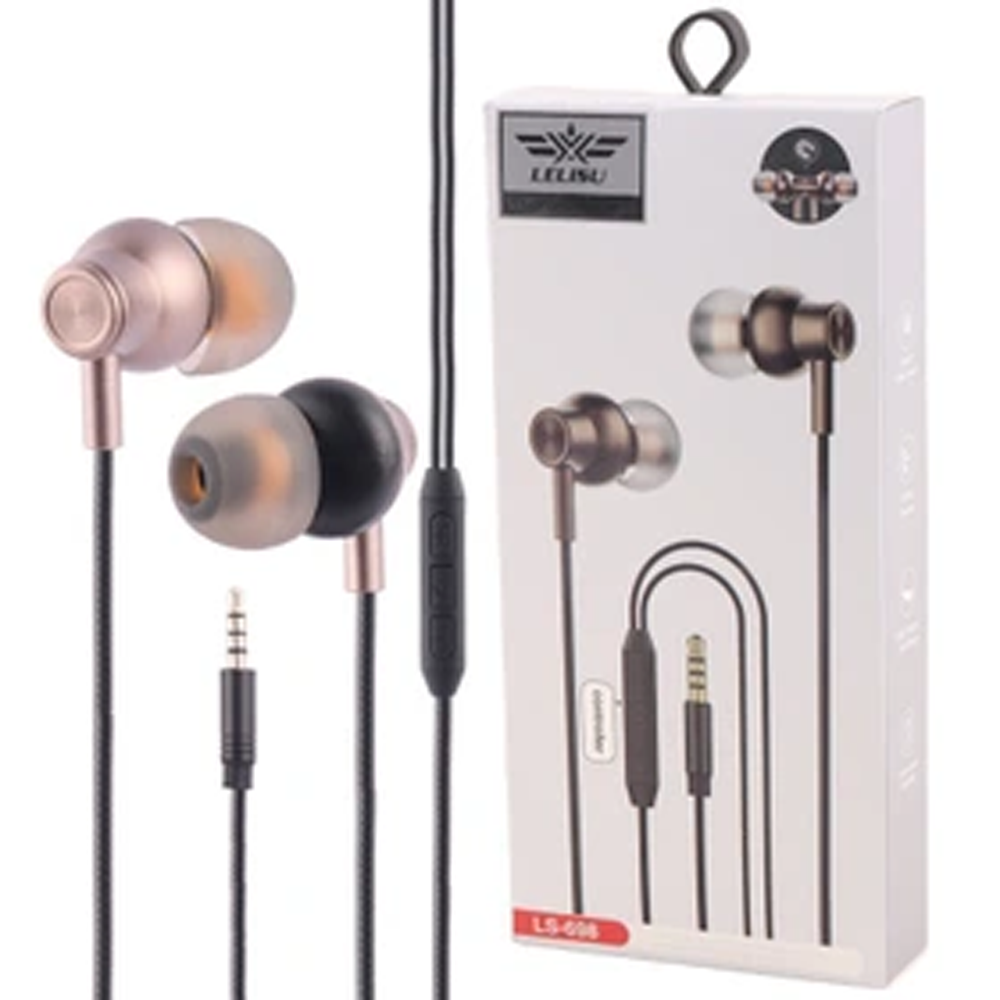 Lelisu LS-698 Wired In-Ear Headphones - Black