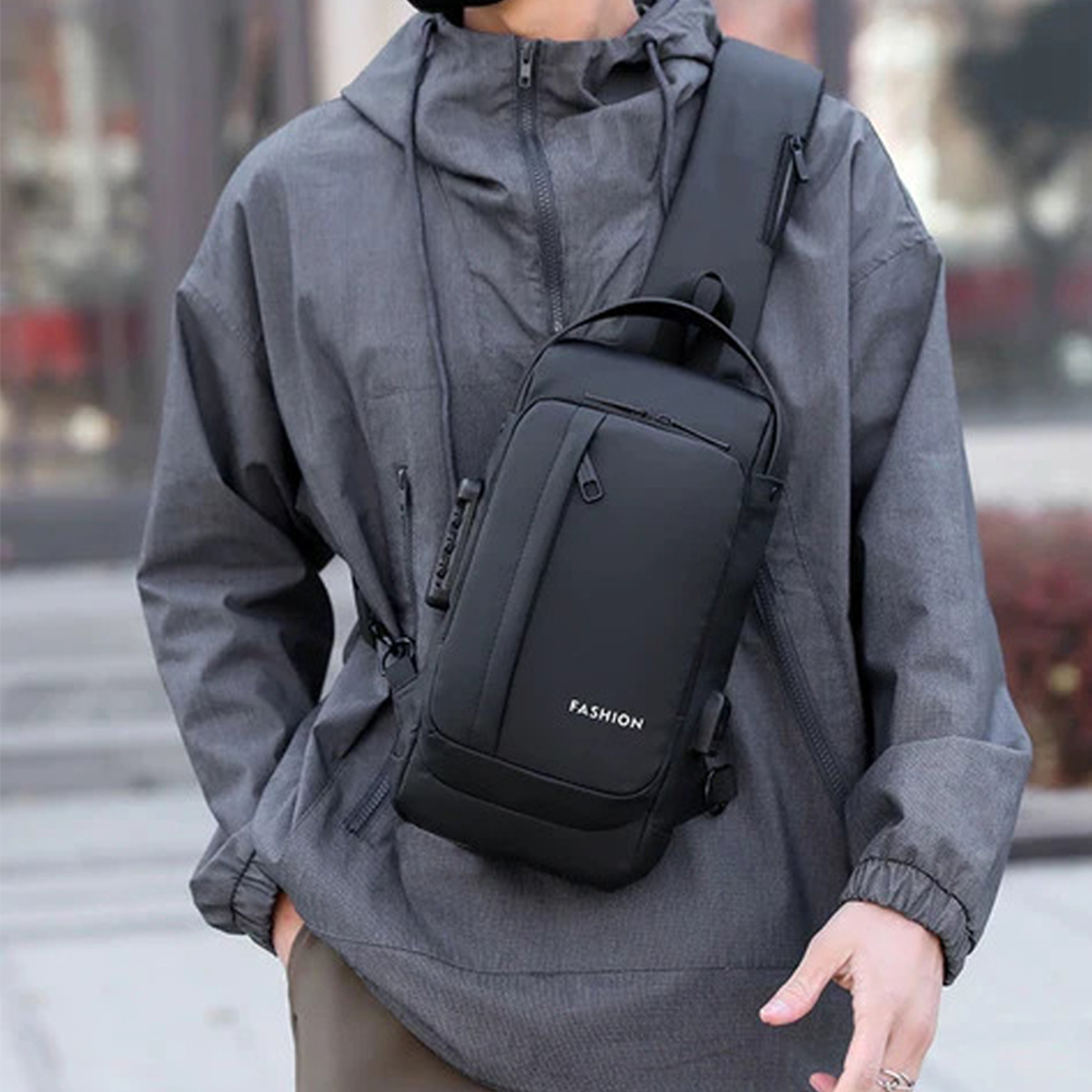 Anti theft crossbody bag for men online