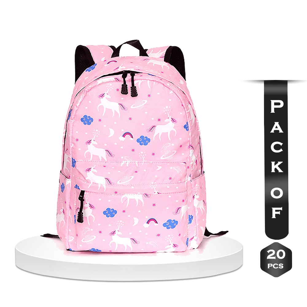 Girls pink school bag hot sale