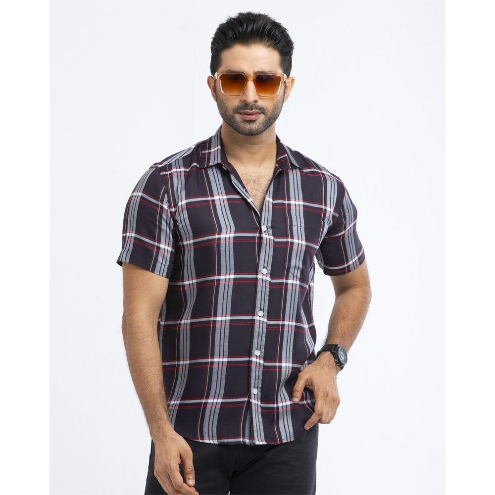 Fiona Cotton Hawai Half Shirt for Men HW-030