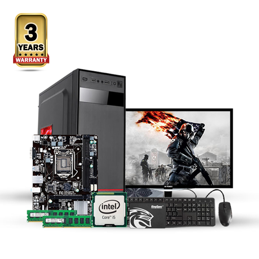 Intel Core i5 4th Generation - 8GB RAM - 128GB SSD - 19 Inch Monitor - Desktop Computer - Black - CSDP23-4009