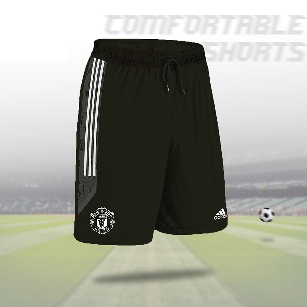 PP Jersey Manchester United Shorts for Men - Black - SP MAN