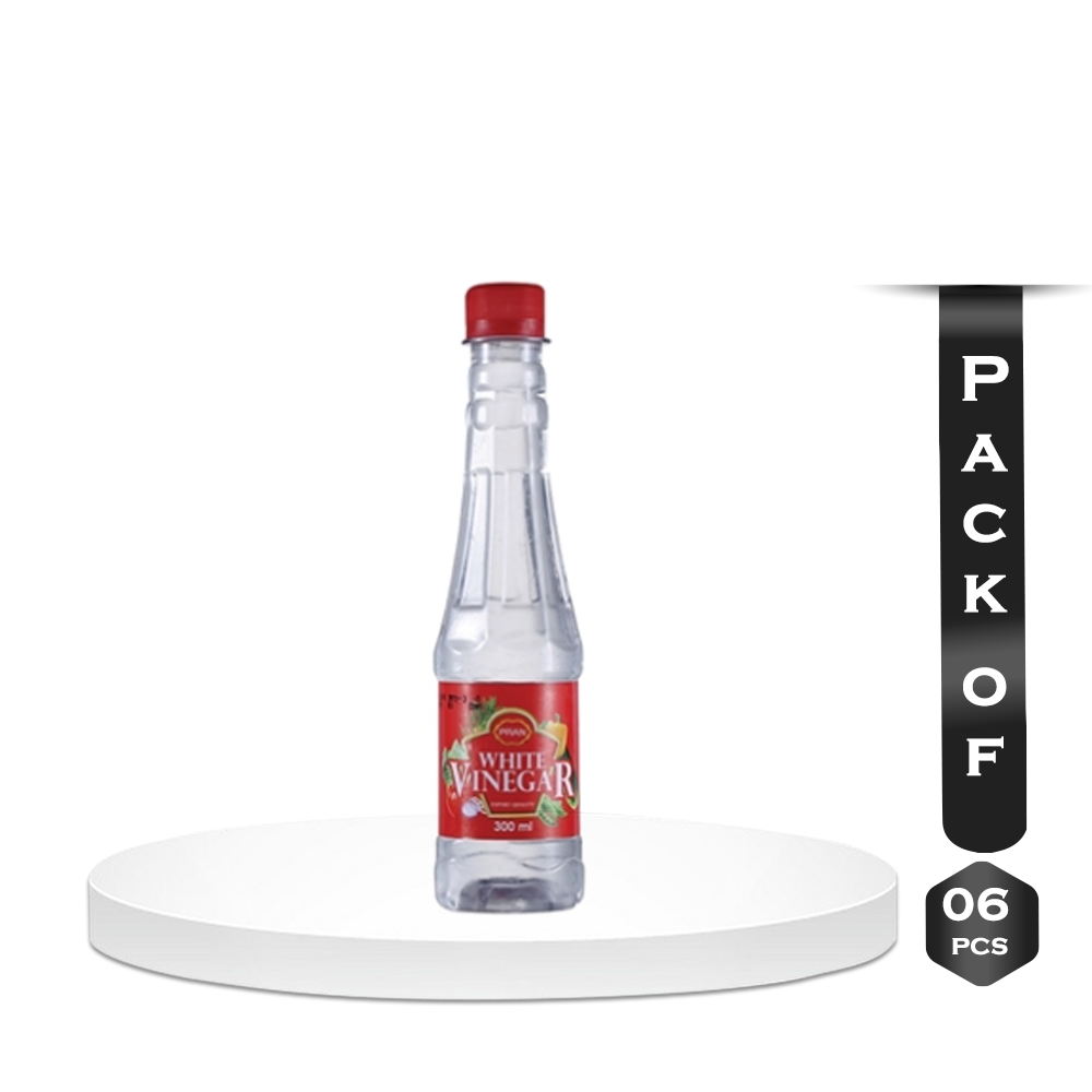Pack Of 6 Pcs Pran White Vinegar Pet 300ml
