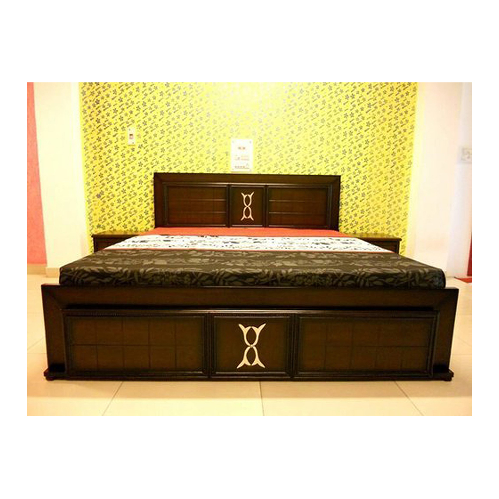 ZN -BD -06 Solid Wood Couple Bed - 5’X7’ - Antique