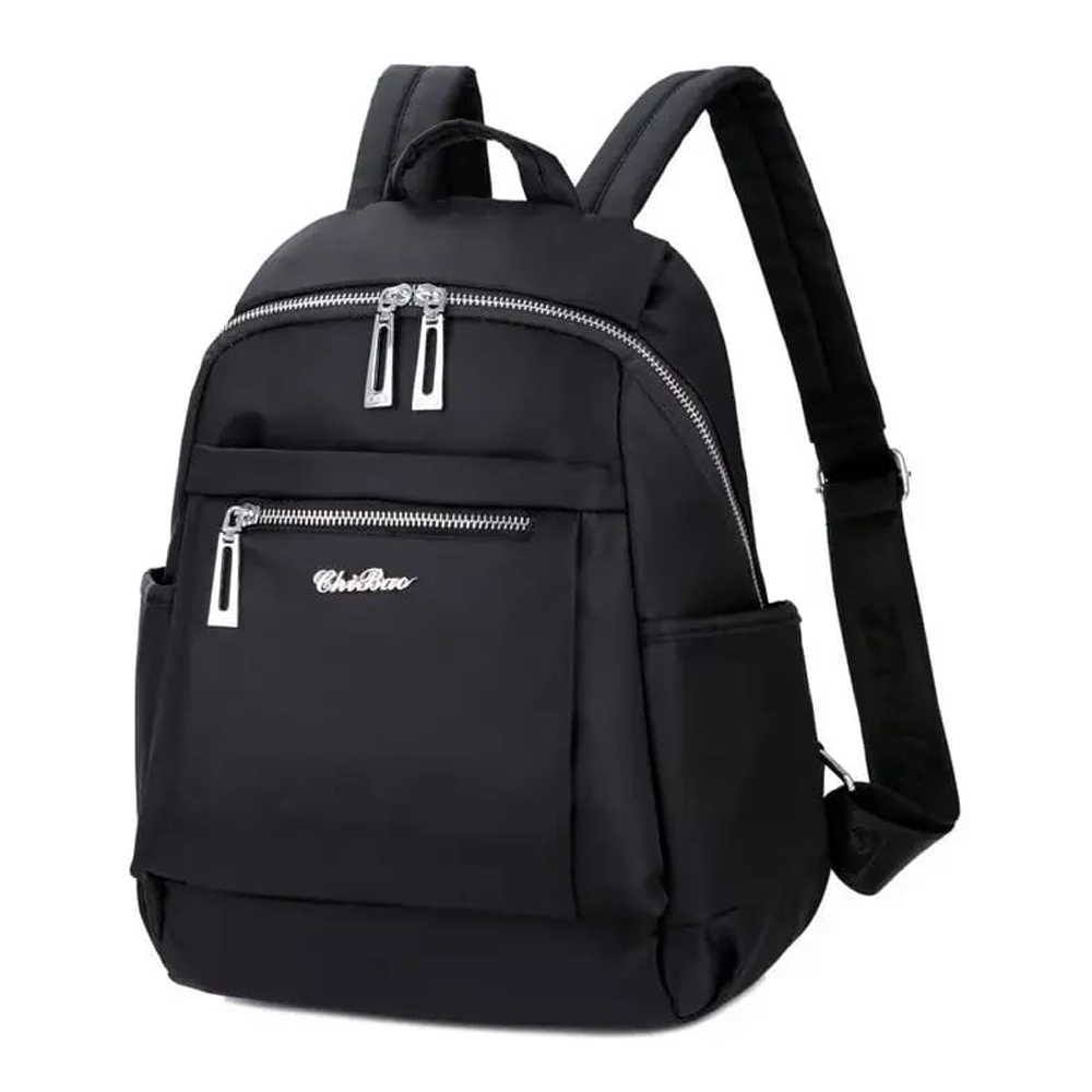 Nylon Durable Waterproof Backpack - Black - 687