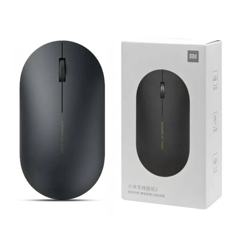 Xiaomi 2 Mute Wireless Mouse 1000DPI - Black