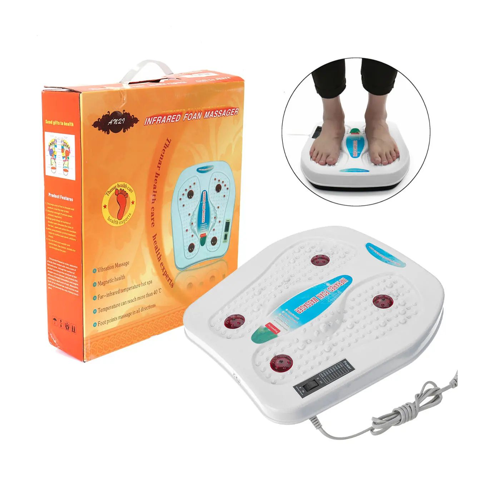 Electric Infrared Foan Foot Massager Machine - White