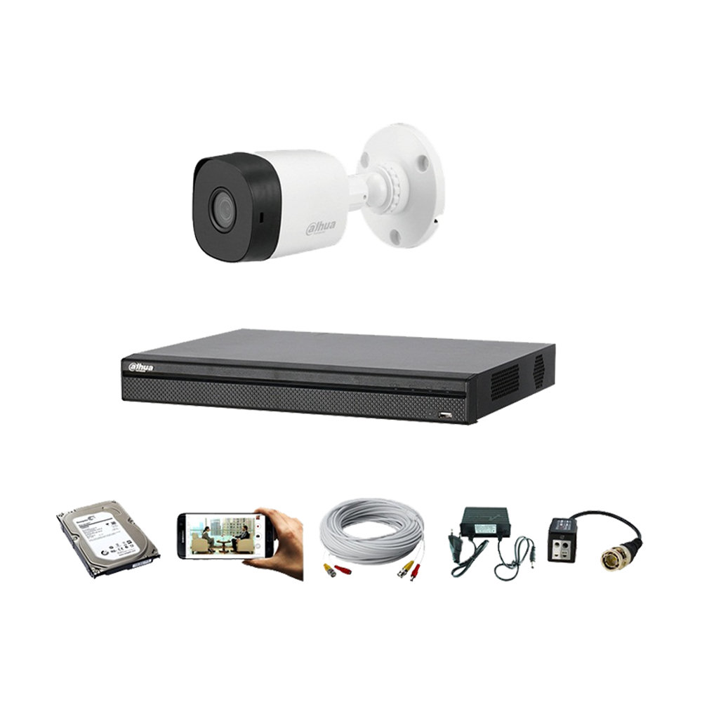 Dahua 2 MP CCTV Camera Package With All Accessories