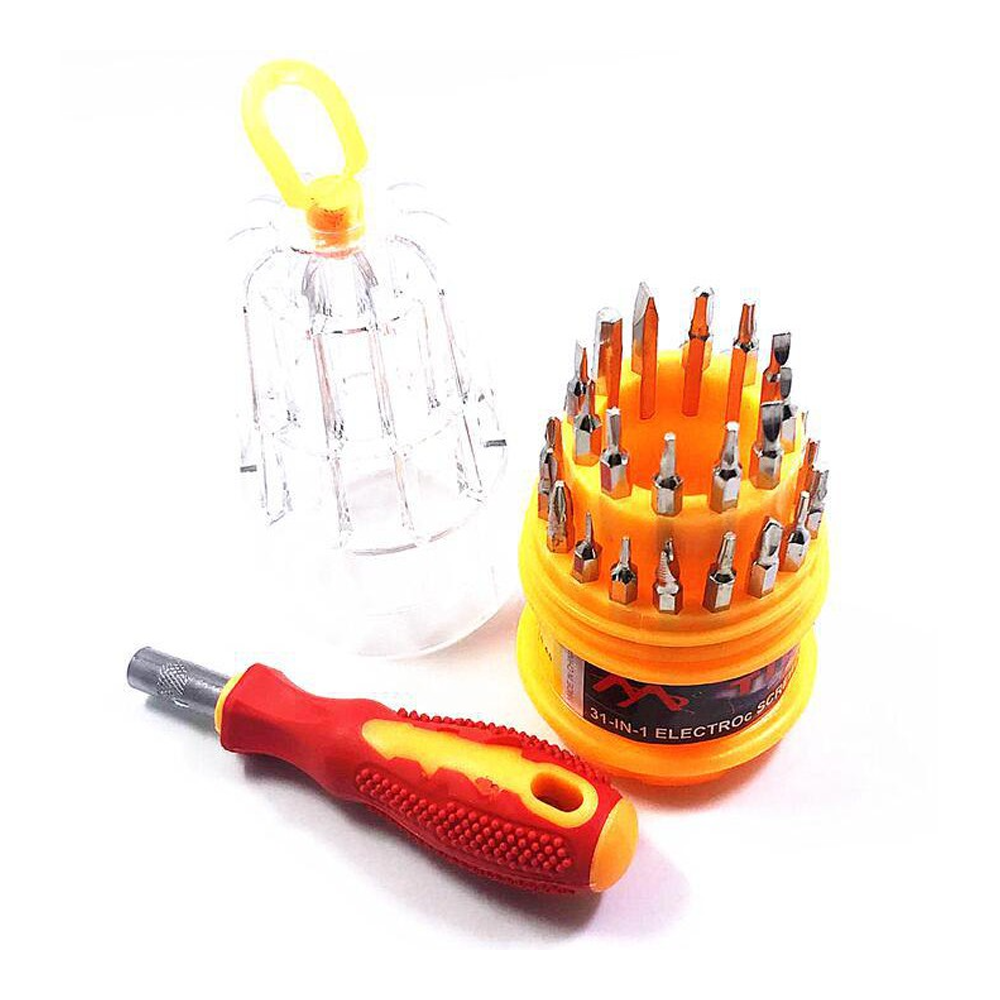 JLY-6036 31 in 1 Multifunction Electronic Screwdriver Tools - Yellow