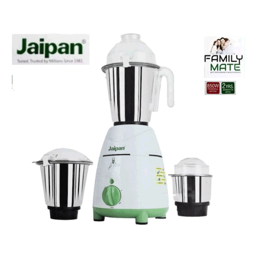 Jaipan Family Mate Mixer Blender Grinder 850 Watt Light Green