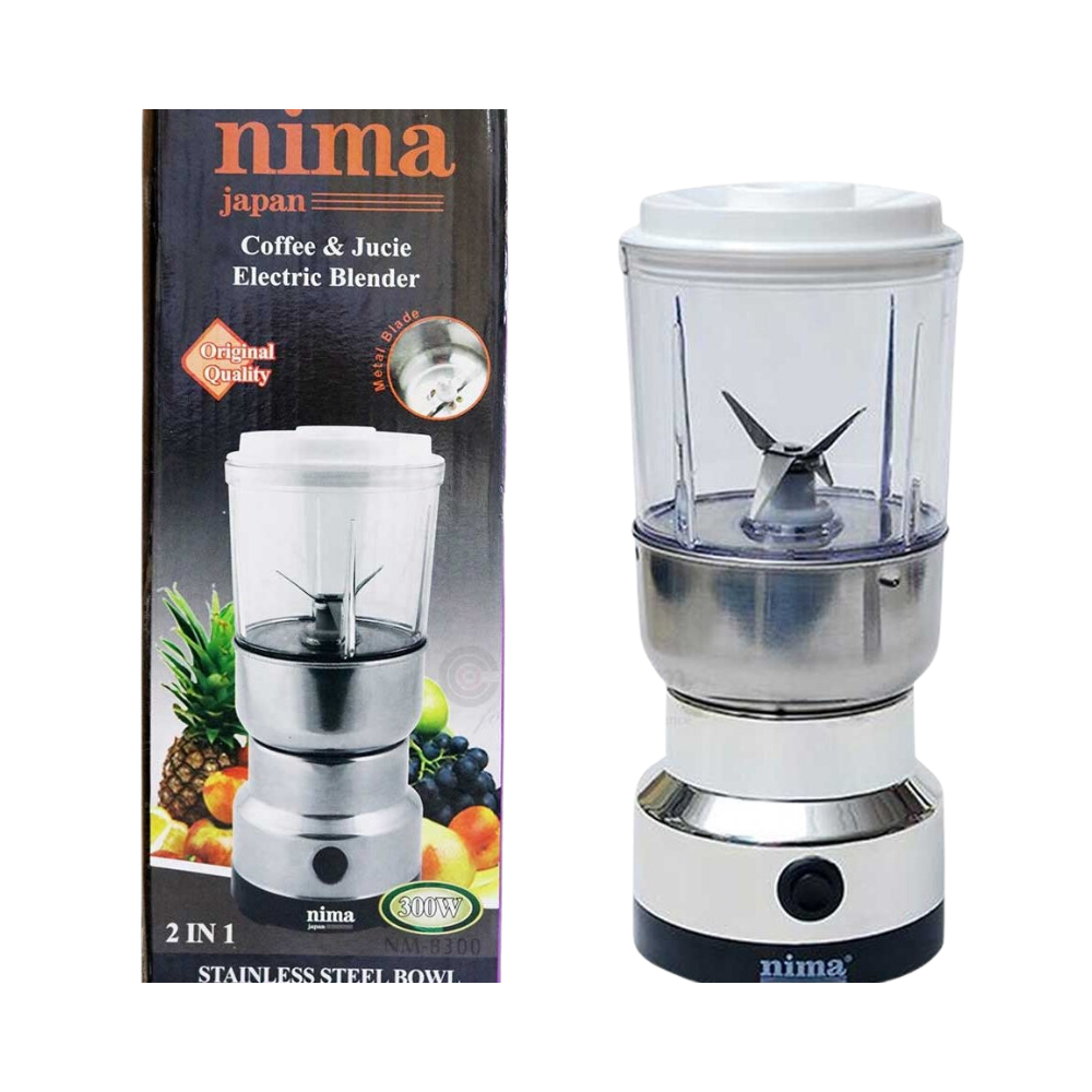 Nima 2 in 1 Mixer Blender - 300 Watt - Silver