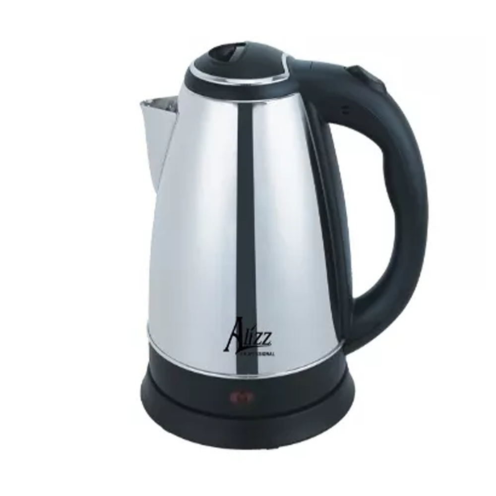 Alizz A85(A) Electric Kettle - 2 Liter - Silver and Black