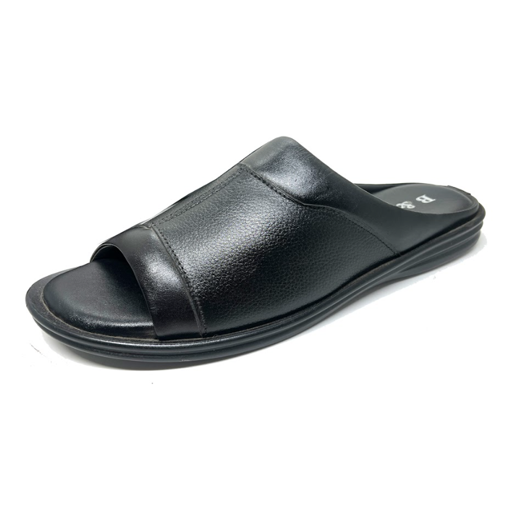 PU Leather Bridgeport Sandal for Men - Black - BW10388