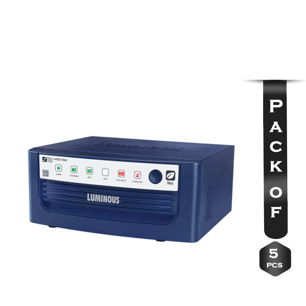 Pack Of 5Pcs Luminous Eco Watt Neo 700 IPS Inverter Machine - 504W