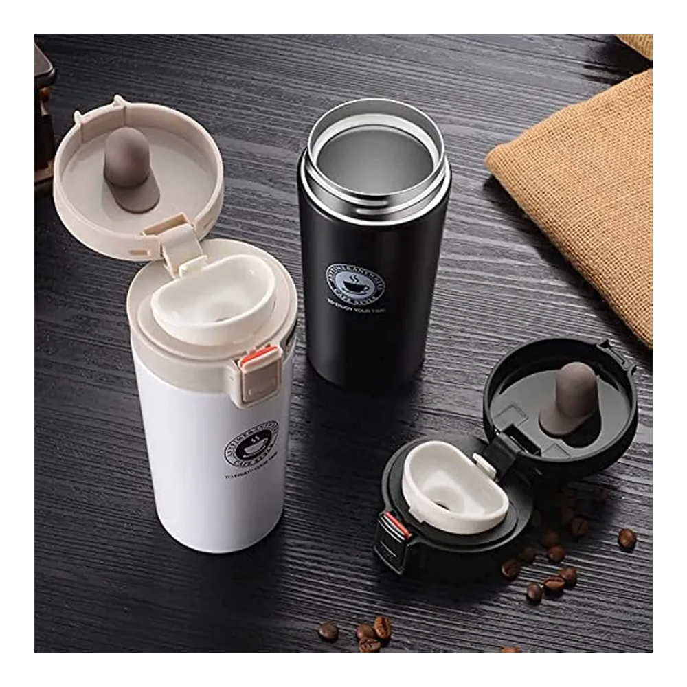 Stainless Steel Vacuum Insulated Metal Thermos Outdoor Sports Water Bottle - 380ml