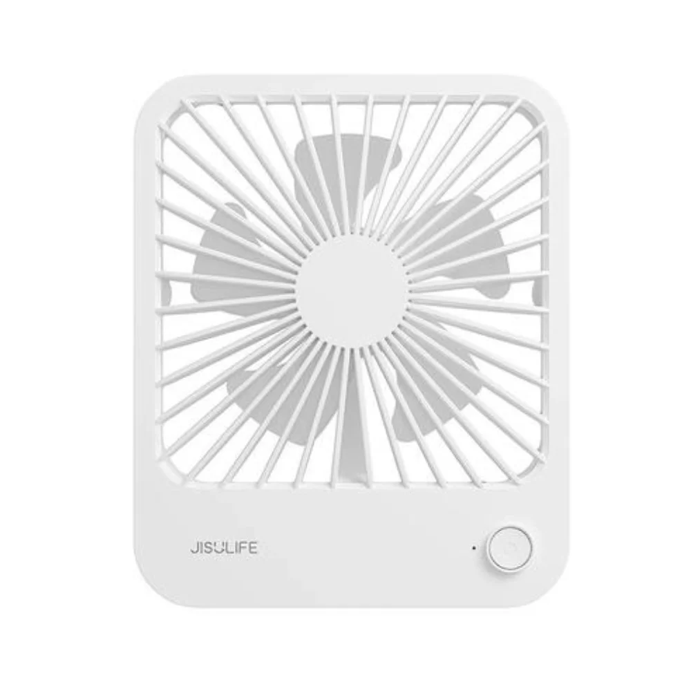 Jisulife Fa26 4500mAh Rechargeable Ultra Thin Desktop Fan - White