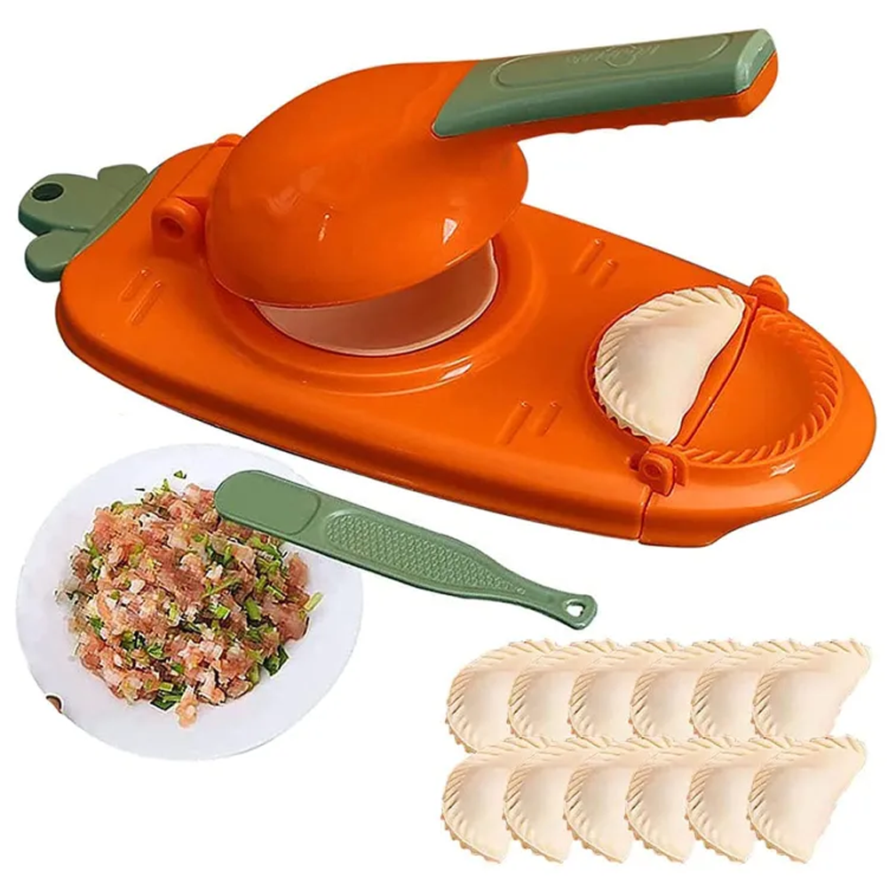 2 In 1 Plastic Dumpling Maker - Multicolor