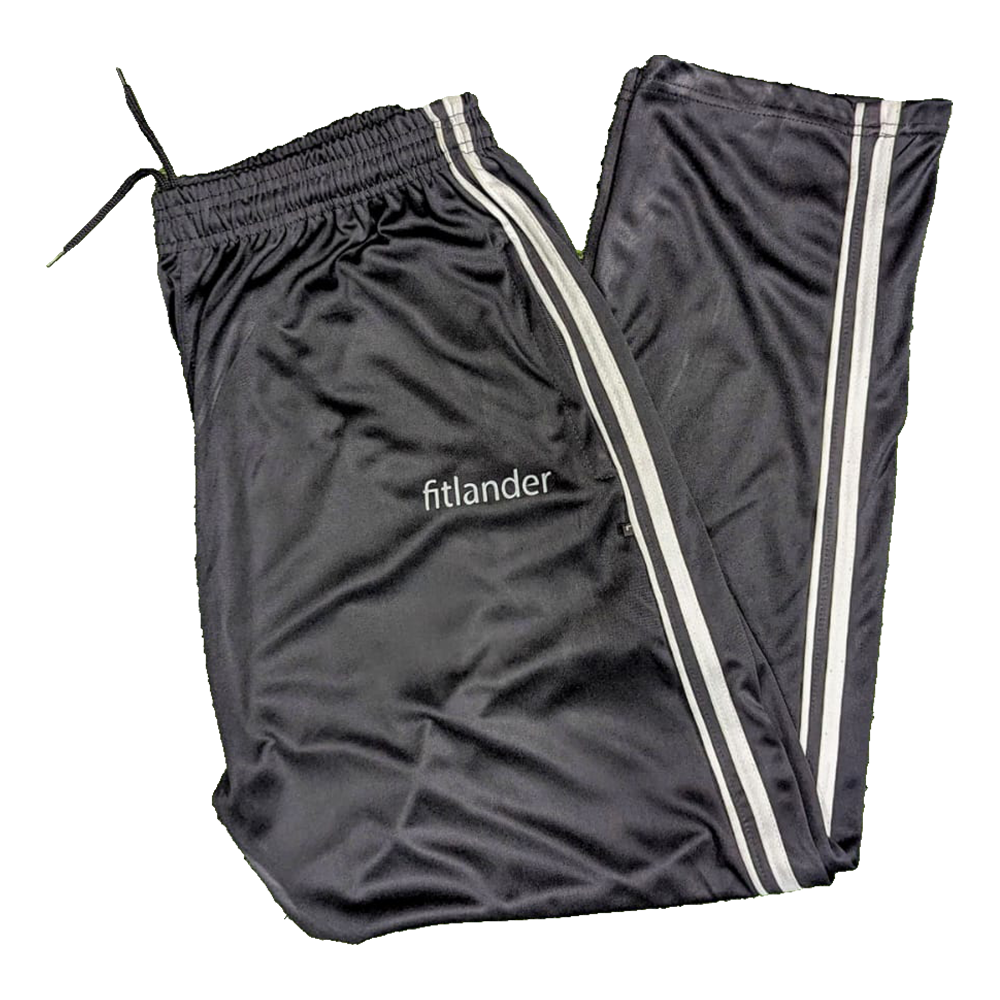 Fitlander Poly Propylene Sports Edition Trouser for Men - Black - TBLACK1STEP