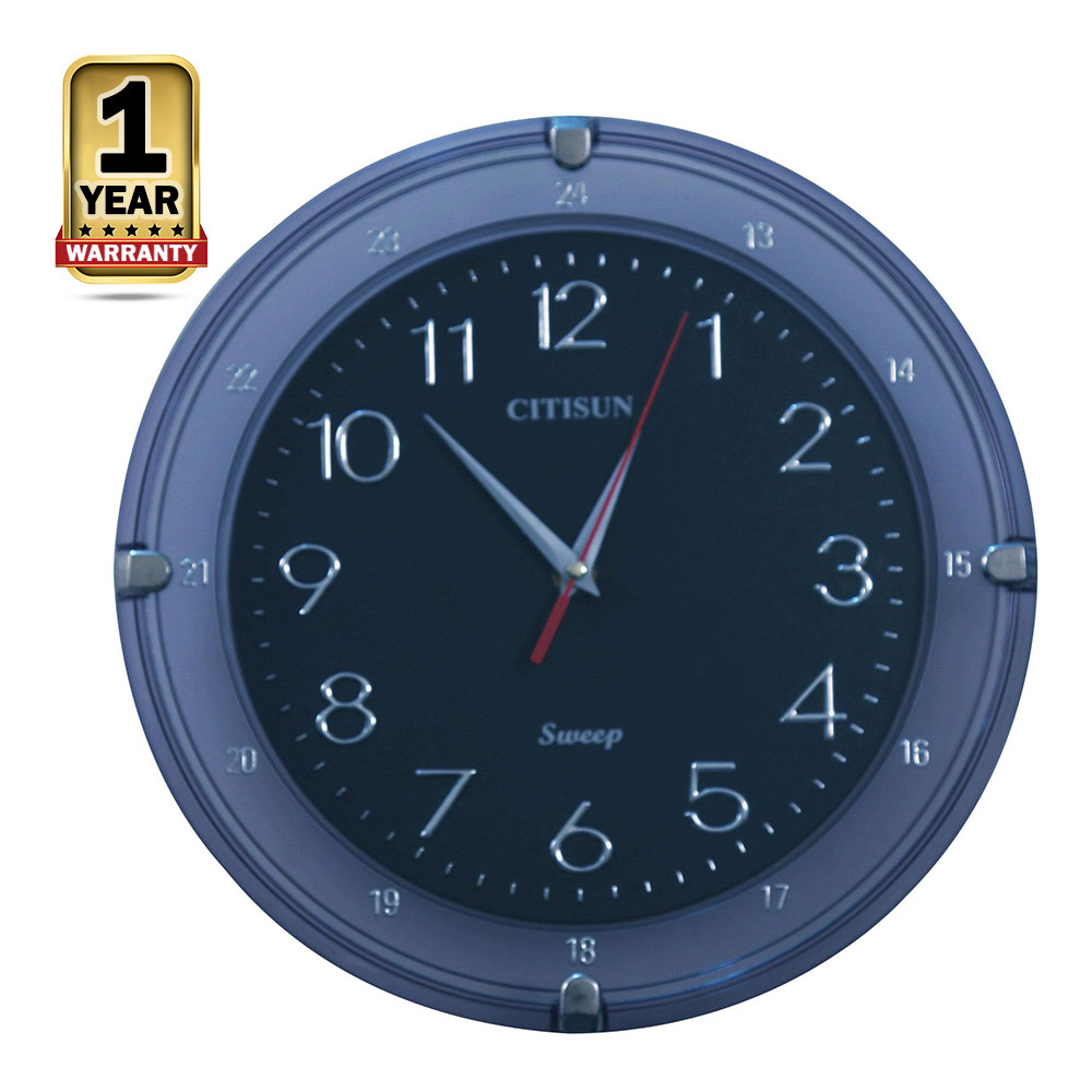 Citisun Wall Clock - Blue and Black - Citisun 1/D