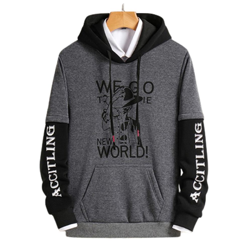 Cotton Hoodie For Men - Ash - H-133