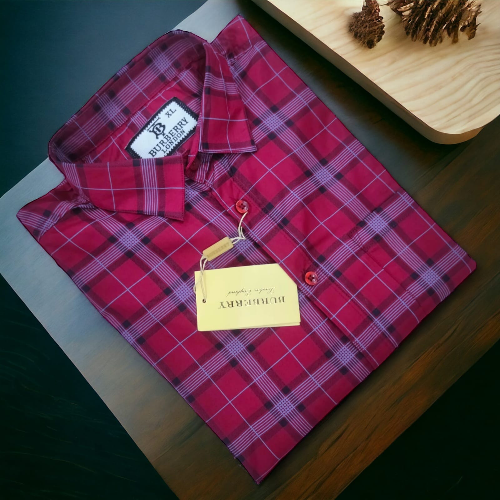 Burberry London Cotton Full Sleeve Casual Shirt For Men - Multicolor - OP467