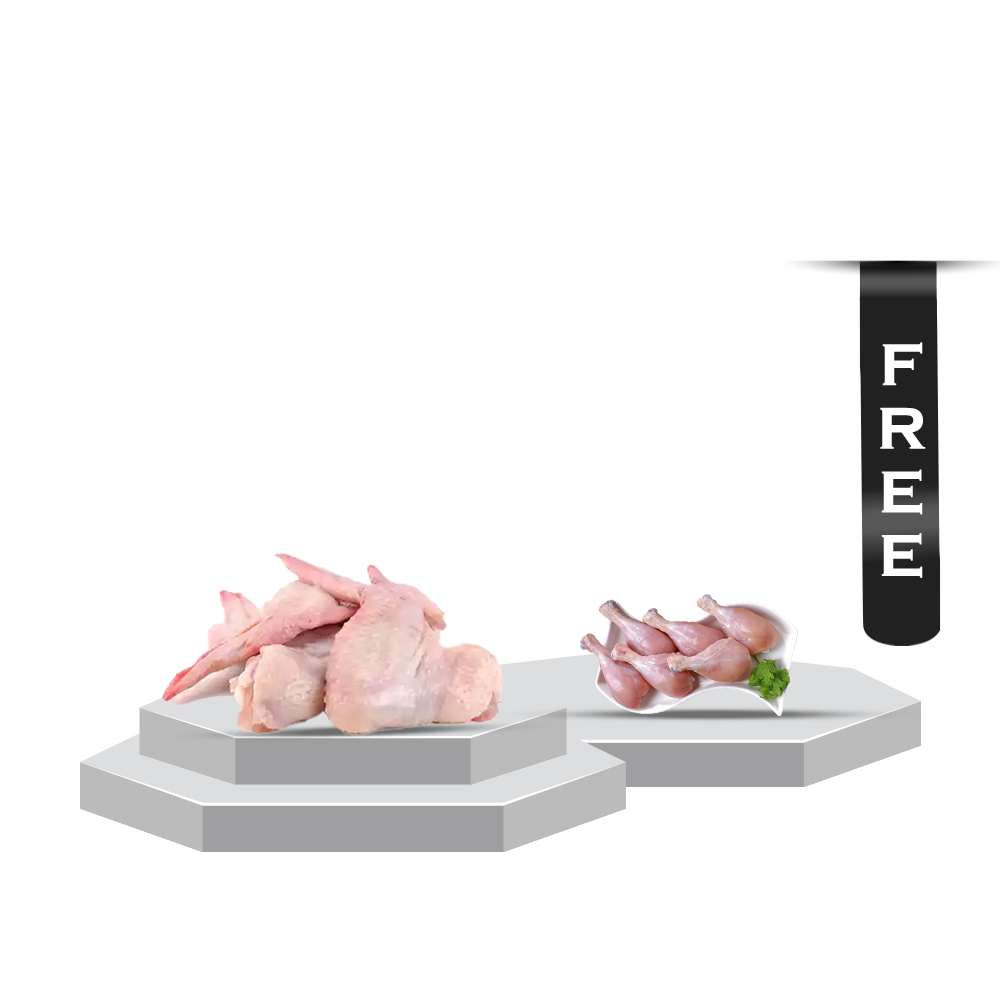 Chilled Chicken Wings 5kg with Free Chicken Drumstick - 250g