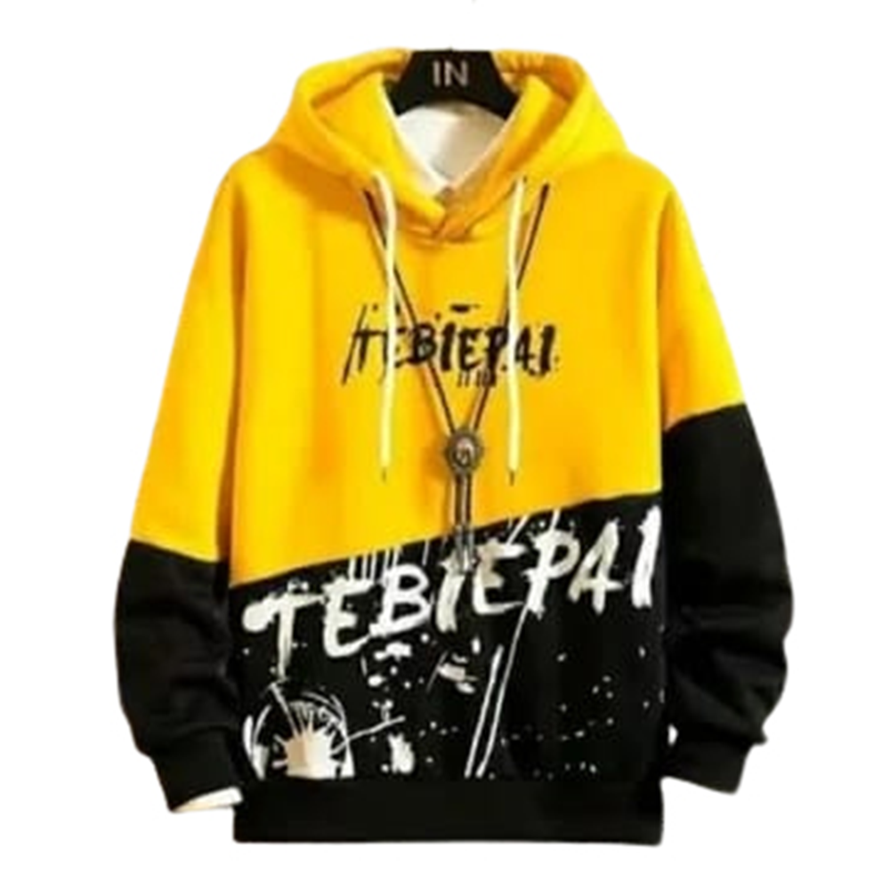 Black hoodie with discount yellow