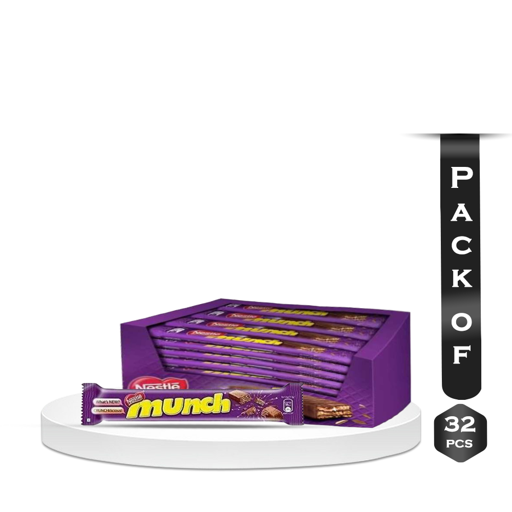  Pack of 32 Pcs Nestle Munch Chocolate - 8.9g