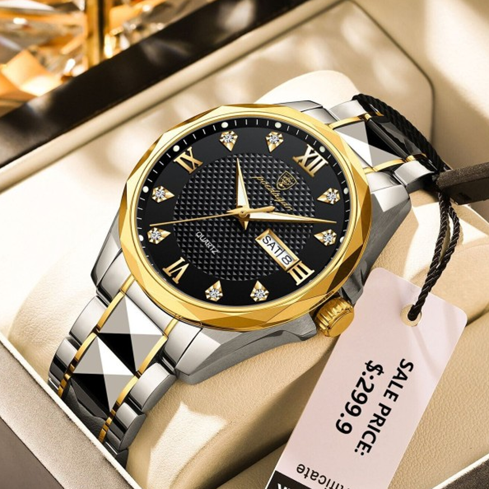 Quartz wrist watch hot sale