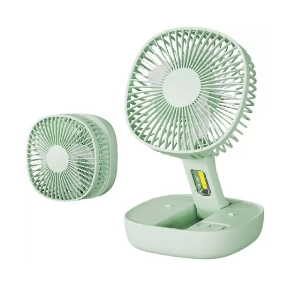 DPM DP-7636 Rechargeable Portable Table Fan With Light - Green