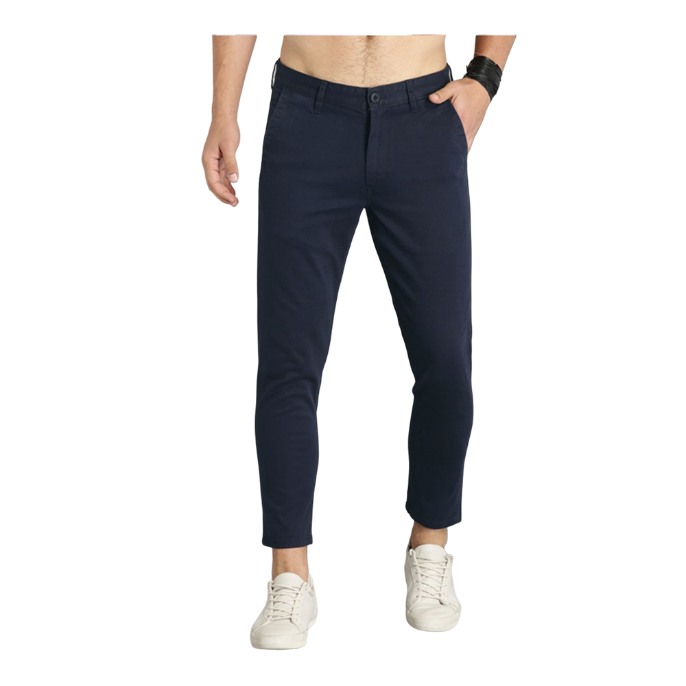 Cotton Chinos Gabardine Pant For Men - Royal Blue - NZ-3117